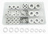 SAE 304-Stainless Steel Flat Washers Assortment Kit: 1/4" to 1/2" Sizes