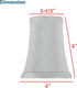 Aspen Creative 30012-2A, 2-1/2" 4" 5" Set 2 Bell Clip-On Chandelier Lamp Shade, Butter Crme, Top x Bottom x Slant