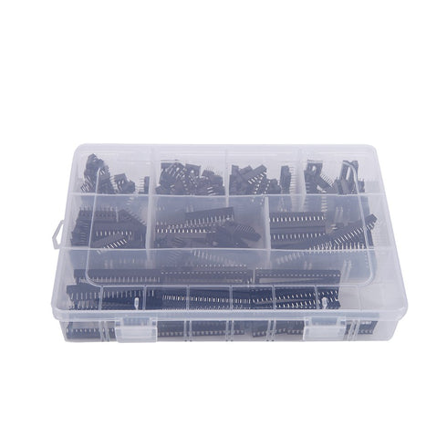 Eowpower 150 Pieces DIP IC Sockets Adaptor Assortment Kit - 2.54 mm Pitch, 6 8 14 16 18 24 28 40 Pin