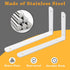 Support,8x5-3/5 Inch(Upgraded,Pack 4) Alise Floating Shelf Brackets,White Bracket for Shelves Heavy Duty L Bracket