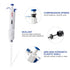 10mL Micropipette, 1-10mL Lab Single Channel Micro Pipettes, Adjustable Volume for Laboratory Use
