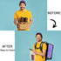 500 Packaging 7.8" 11" 33 OZ DEAYOU PCS Clear Handle Drink Poly Bags, Plastic Drinking Bag for Delivery, L x H Hanging