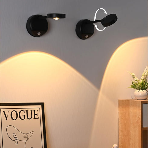 2200mAH Dimming Wireless Picture Light Battery Operated, Rechargeable Painting Light with Motion Sensor and Rotatable