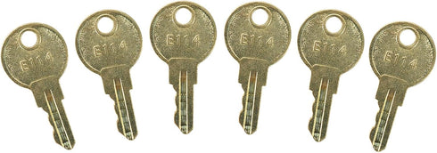 6PCS E114 E-114 Paper Towel Dispenser Keys for Toilet Paper Dispenser Toilet Tissue Dispensers & Soap Key Bob