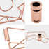uvbws 1 Pcs Minimalist Tape Dispenser, 4.76 Inch Metal Cutter, Desktop Tape Dispenser for Office, School (Rose Gold)
