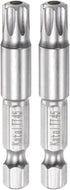2pcs TT45 Star 7 Point Screwdriver Bit 1/4" Hex Shank 2" Length Magnetic Security Torx Power Tool