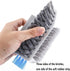 FEENM 4-in-1, Grout and Corner Scrubber Brush with Scraper Tool Stiff Bristles Crevice Floor Cleaner for Cleaning