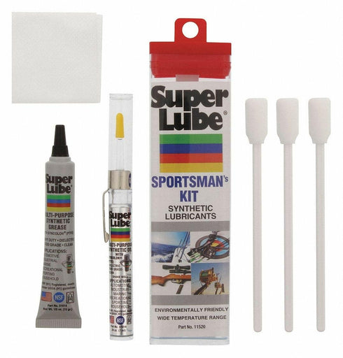 Super Lube 24 oz (11520) Sportsman Kit - Multi-Purpose Synthetic Grease & Oil w/ Syncolon - Water Resistant Grease