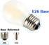 A15 Mini Globe Bulb with LED Filament, 4W Dimmable, 40 Watts Incandescent Replacement, E26 Standard Base, 400Lm Warm White Light(2700K), Frosted Glass Cover, 6-Pack by OPALRAY