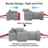 4pcs 2-Pin Waterproof DT Connector Male and Female Wire Connectors with 16AWG Wires and Heat Shrink Tubes