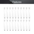 Othmro 100Pcs Clear Plastic Test Tubes with White Caps, 12mmx75mm Mini Test Tubes for Jewelry, Seed Beads, Liquid