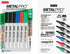 ZEYAR Permanent Markers, Bullet Tip, Aluminum Barrel, Waterproof and Smear-Proof, Quick Dry- Great on Plastic,Wood,Stone,Metal and Glass for Doodling and Marking (3 Black&1 Blue&1 Green&1 Red)