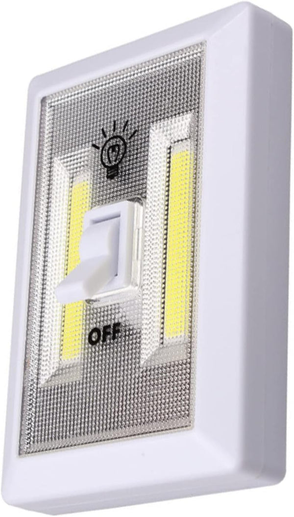 ZEZEFUFU Mini COB LED Lamp Switch Wall Night Lights Battery Operated Cabinet Garage