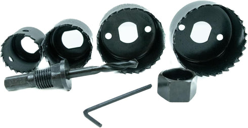 5 Set, 57005 Piece Carbon Hole Saw Carbon Alloy Steel, Cut Wood, Drywall, Light Construction Materials