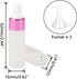 Kesell 50 Pack 5ml Frosted Glass Dropper Bottles with Rose Red Cap, 3 Funnels for Essential Oils and Perfume