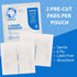 4" 4" 6-Ply (Pack 250) Vakly Sterile Split Gauze x of Absorbent Non-Woven Drain Sponges with Precut Slit for IV