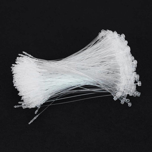 Yesallwas 2000 Pcs 5 Inch Plastic Fastener Hang Tag, Clear Snap Lock Pin Security Loop for Retail Store Accessories