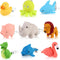 9 PCS Nurse Flashlight Keychain Set with Animal Designs: Dolphin, Lion, Flamingo, Dinosaur, Shark, Rhino, Octopus,