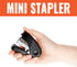 MAX MXBHD10FL3BK Flat Clinch Mini Stapler - 1 Each, Black, 2.6"x1.1"x3.3"