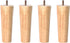 KDDEON M8 Threaded Rod Straight Tapered Solid Wood Furniture Legs,Coffee Table Legs Hardwood