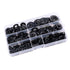 260pcs 7 Size Internal Tooth Starlock Washers Locking Washer Assortment Kit, Black Oxide Finish