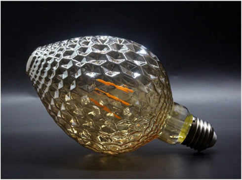 VicFlora Bulbs, Bulbs 4W G30 E26 2200K Bulbs Dimmable Pack 2 Vintage Edison LED Strawberry Shaped Light Base Warm White