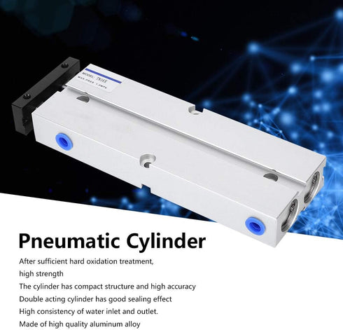Air Cylinder Aluminum Alloy TN16, 0.10.9MPa 10200mm Pneumatic Double Acting Cylinder
