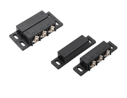 LBY 3 Sets Magnetic Reed Switch, Normally Open/Closed Contact Switch, Personal Gap Alarm with Screws