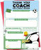 Hongshan Thank You Coach Card,Soccer Coaches Appreciation Gifts for Men Women,Soccer Team