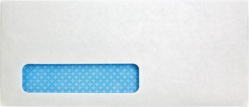 Quality Park #10 Left Window Security Tinted Envelopes, 500 per Box, 24 lb. White Wove, 4-1/8 x 9-1/2