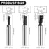 UTRUSTTO Set 1/4 Inch 6 1/4, 5/16, 3/8, 9/16, 1/2, 5/8 inch Keyhole Router Bit Shank, Pieces T Slotting Router Bits
