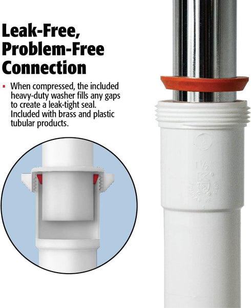 Plumb Pak 200WK P Trap, 1-1/4-Inch by 1-1/4-Inch, White