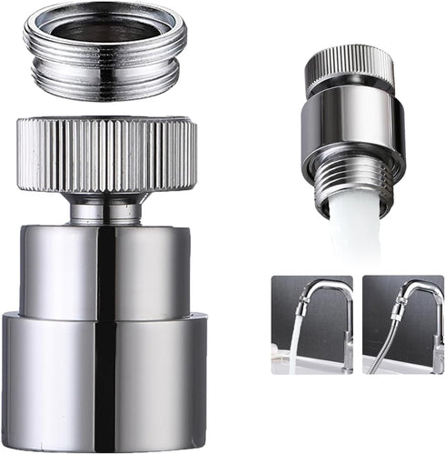 Faucet Aerator for Sink Faucet Adapter, 360 Swivel Faucet to Hose Adapter