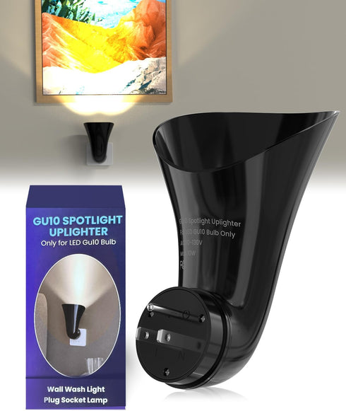GU10 Wall Spotlight Plug in Sconces Up Lights Indoor, Wall Wash Light