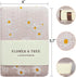 Fabric Pocket Notebook for Women, Daisy Printed Cloth Hardcover Journal, A6, 264 Pages, 4x6 Small Lined & Blank