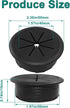 Jiozermi 4 2 Inch Grommet, Grommet Pcs Black Desk Plastic Desk Hole Cover for Cables, Wire Cable Cord Organizer
