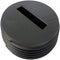 LASCO 33-3298 Countersunk Slotted ABS Black Plastic Cleanout Plug, 4-Inch