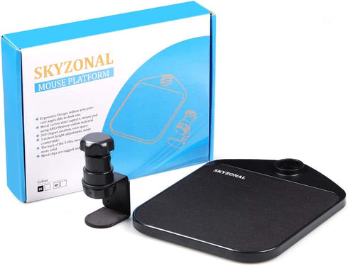 Ergonomic Mouse Platform Under Desk - Ergonomic Wrister Mouse Pad, Black