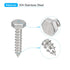 uxcell 20pcs Hex Head Lag Screws Bolts, 1/4" x 1-1/4" 304 Stainless Steel Partial Thread Wood Screws