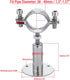 2PCS Wall Mount Ceiling Mount Pipe 304 Stainless Steel Pipe Supports, Adjustable Height for OD Pipe 15-19mm