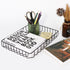 Metal Paper Organizer for Desk, Large Capacity Letter Tray, Paper Holder Basket for Office Classroom Storage