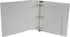 School Smart Polypropylene Round Ring View Binder, 2 Inches, White