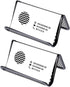 Black Metal Mesh Business Card Holder, Desk Organizer for Office Name Cards (Black, 6 Pack)