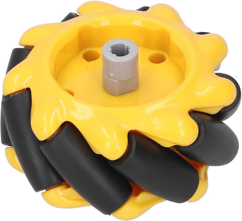 60mm Parts((2 Yellow High Hideness Mecanum Wheel -Directional Wheel TT Motor Hubs/Connector for Robot Car Kit DIY STEM