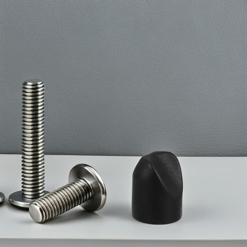 8Pcs 1.18X0.90X0.90In CLISPEED Folding Chair Stability Caps Heavy-Duty Black Plastic End Caps Replacement Plugs