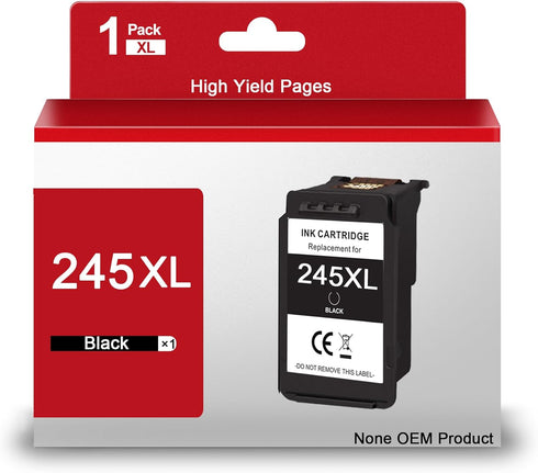 PG-245 XL Black Printer Ink Replacement for Canon 245 245XL Ink Cartridge for PIXMA MG2420, MG2520, MG2522, MG2525,