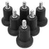 KALLORY 6pcs 2-inch Fixed Office Chair Casters Swivel Accent Chair Wheels Bell