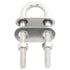 NovelBee 2-Pack 3/8" Stock Stainless Steel Stern Bow Eye U Bolt with Welding Plate, 4" Overall Length