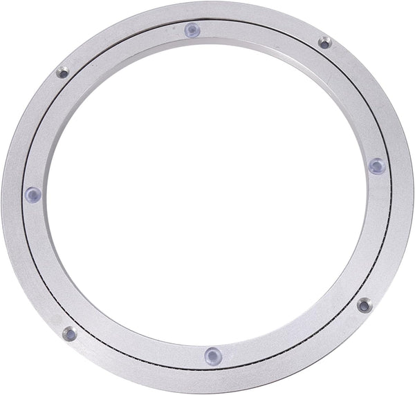 ChiweiJ Heavy Duty Aluminium Alloy Rotating Bearing Plate, Round Table Turntable for Dining