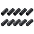 MECCANIXITY 10Pcs Heat Shrink End Cap, 10mm ID x 30mm L, Waterproof Adhesive Tubing Caps, Black